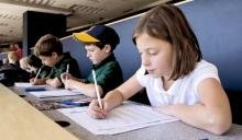 Students at Target Field